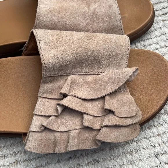 Vionic Roni Suede Ruffle Slide - Picture 3 of 6